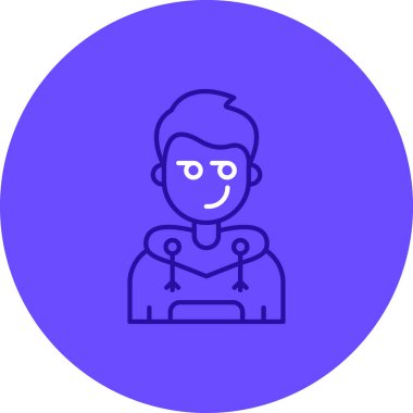 Maskeli bir adamın vektör çizimi