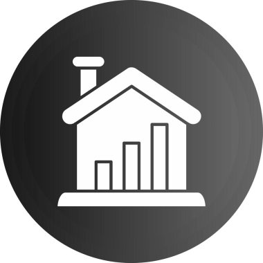 Moda Biçiminde Emlak Simgesi İzole Arkaplan