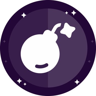 Bomba. Web simgesi basit illüstrasyon