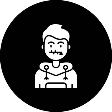 Eğilim biçimi izole edilmiş arkaplanda cadılar bayramı simgesi