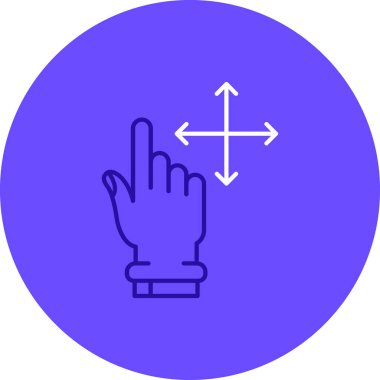 parmak simgesi vektör illüstrasyonu