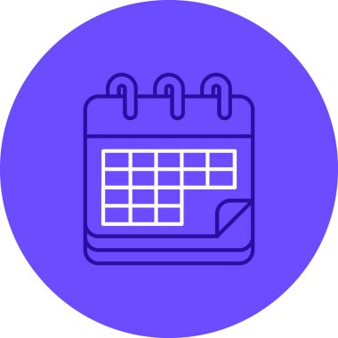 Vektör Takvim Simgesi, vektör illüstrasyonu