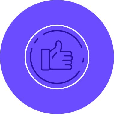 Simge vektör illüstrasyonunu Başparmaklar Yukarı