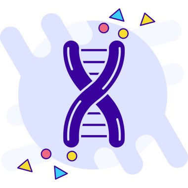Ana hat biçiminde DNA molekül simgesi