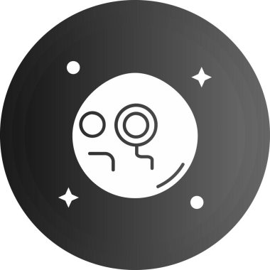 Ay ve yıldız simgesi, vektör illüstrasyonu