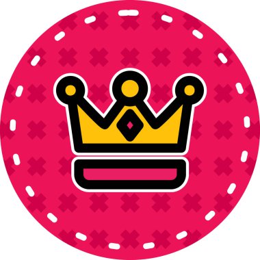 taç simgesi vektör illüstrasyonu