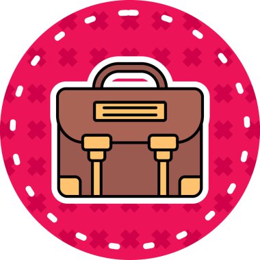 Bir bilet simgesinin vektör illüstrasyonu