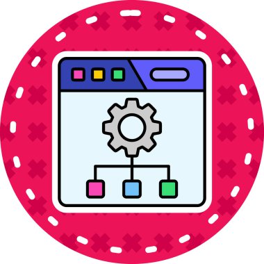 Web simgesi, vektör illüstrasyonu