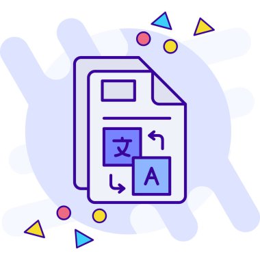 dosya simgesi, vektör illüstrasyonu