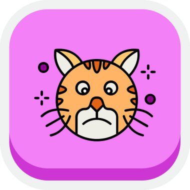 Şirin kedi suratlı çizgi film