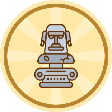 robot. Web simgesi basit illüstrasyon