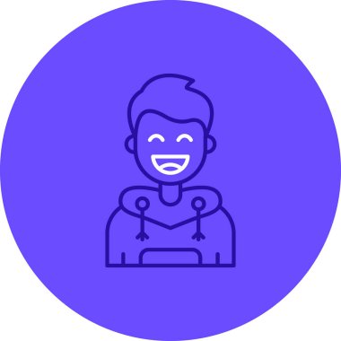 Bir insan simgesinin vektör illüstrasyonu