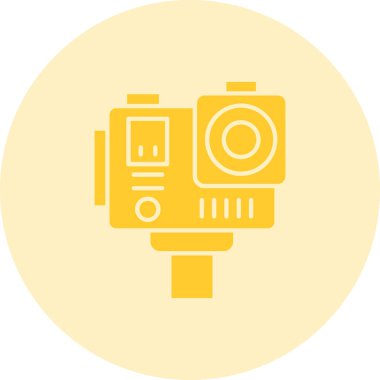 Kamera. Web simgesi basit illüstrasyon