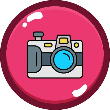 kamera web simgesi basit illüstrasyon, vektör illüstrasyonu