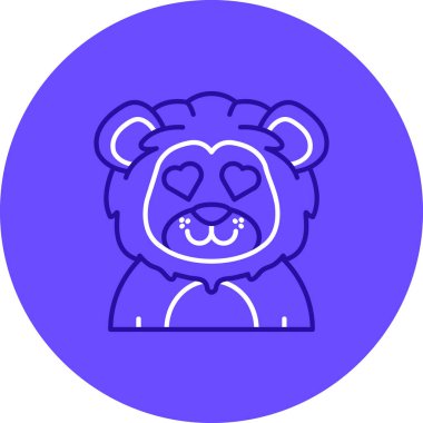 Ayı simgesinin vektör illüstrasyonu