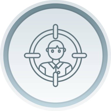 Doktor. Web simgesi basit illüstrasyon