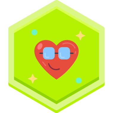 Kalp simgesinin vektör illüstrasyonu