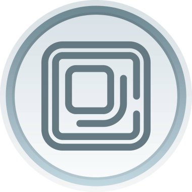 eşsiz para simgesi vektör çizgisi