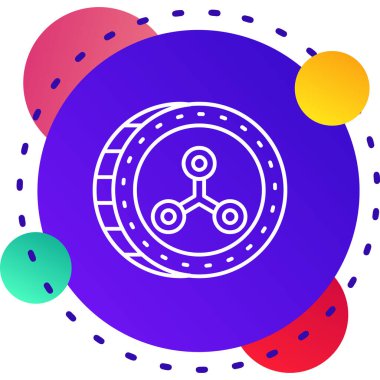 Çizgi Sihirli Top simgesi beyaz arkaplanda izole edildi. Kristal küre. Renkli taslak konsepti. Vektör