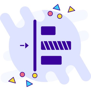 Bir harita simgesinin vektör illüstrasyonu