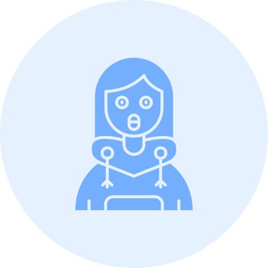 Kadın simge vektör çizim