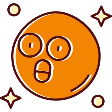 Çizgi film karalaması gülen surat