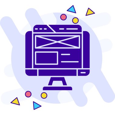 Dış hatlar biçiminde web reklam simgesi