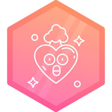 Kalp. Web simgesi basit illüstrasyon