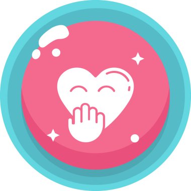 Kalp. Web simgesi basit tasarım