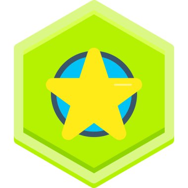 yıldız vektör simgesi modern basit vektör çizimi