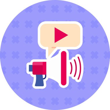 video. Web simgesi basit illüstrasyon