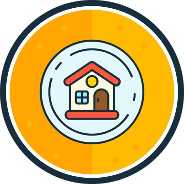 Ev simgesi vektör illüstrasyonu