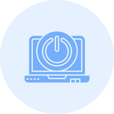 Bilgisayar. Web simgesi basit illüstrasyon