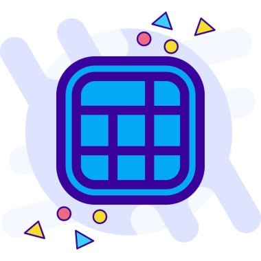 Modern bir simgenin vektör illüstrasyonu