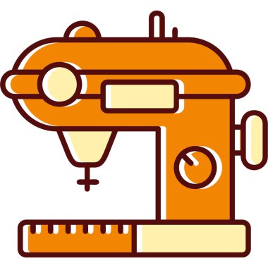 Dikiş makinesi. Basit resimleme