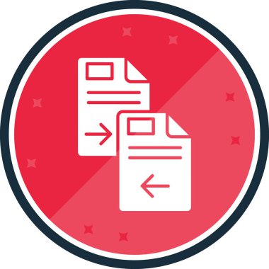 Belge simgesinin vektör illüstrasyonu