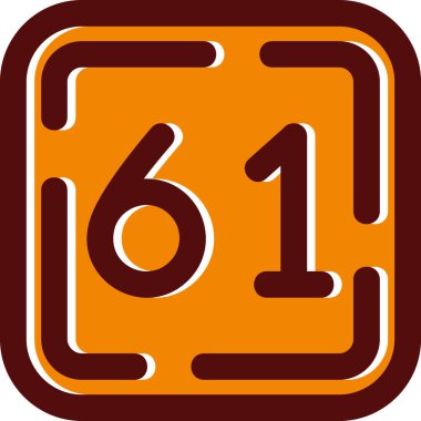 Beyaz arka planda modern yedi numaranın vektör çizimi.