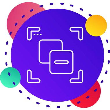 Beyaz arkaplanda izole edilmiş Mısır simgesi bayrağı olan renk çizgisi haritası. Değişken rastgele dinamik şekiller. vektör.