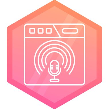 vektör radyo simgesi illüstrasyonu