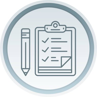 Kontrol listesi simgesi vektör illüstrasyonu