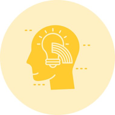 Fikir simgesi vektör illüstrasyonu