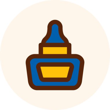 Bir şişenin vektör illüstrasyonu