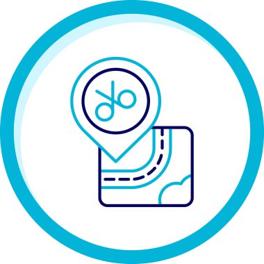 Bir bisiklet simgesinin vektör illüstrasyonu