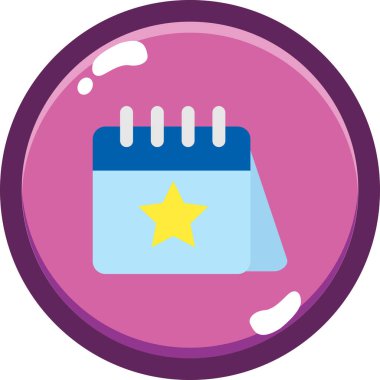 Takvim. Web simgesi basit illüstrasyon