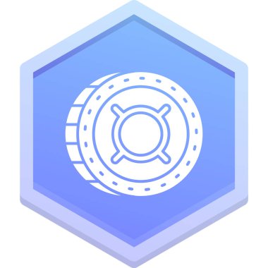 Bir dişli simgesinin vektör illüstrasyonu