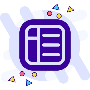 Kitap. Web simgesi basit illüstrasyon