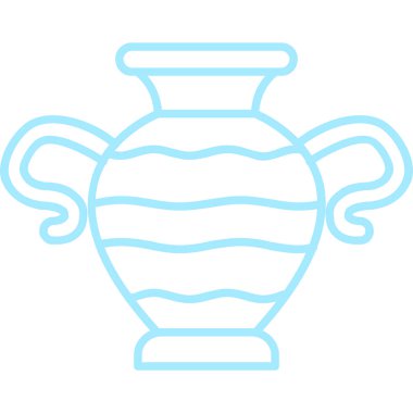 Vazo. Web simgesi basit illüstrasyon