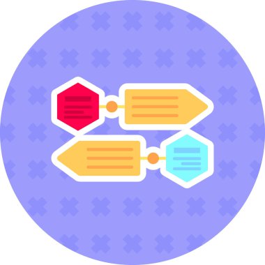 ağ paylaşım simgesi, vektör illüstrasyonu