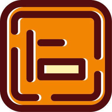 Tek bir simgenin vektör illüstrasyonu