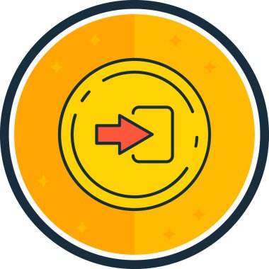 Bir yıldız simgesinin vektör illüstrasyonu